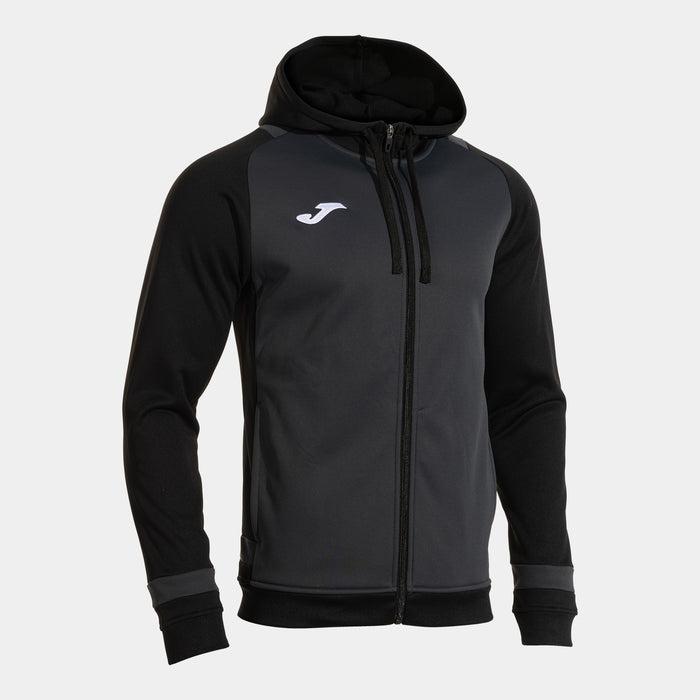 Joma Phoenix III Zip-up Hoodie (Junior) - Dark Gray Black