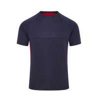 Chadwick Igen Unisex Tech Tee (Junior) - Navy / Red