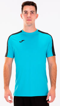 Joma Academy T-shirt M/c (Junior) - Fluorescent Turquoise Navy Blue