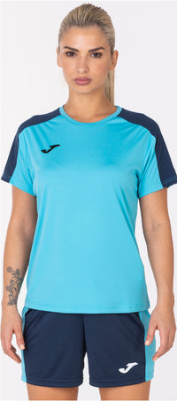 Joma Academy T-shirt M/c (Adult) - Navy Blue Turquoise