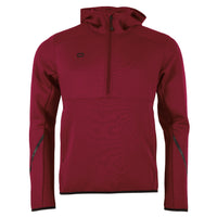 Stanno Plaza Hooded Half Zip Top (Adult) - Red