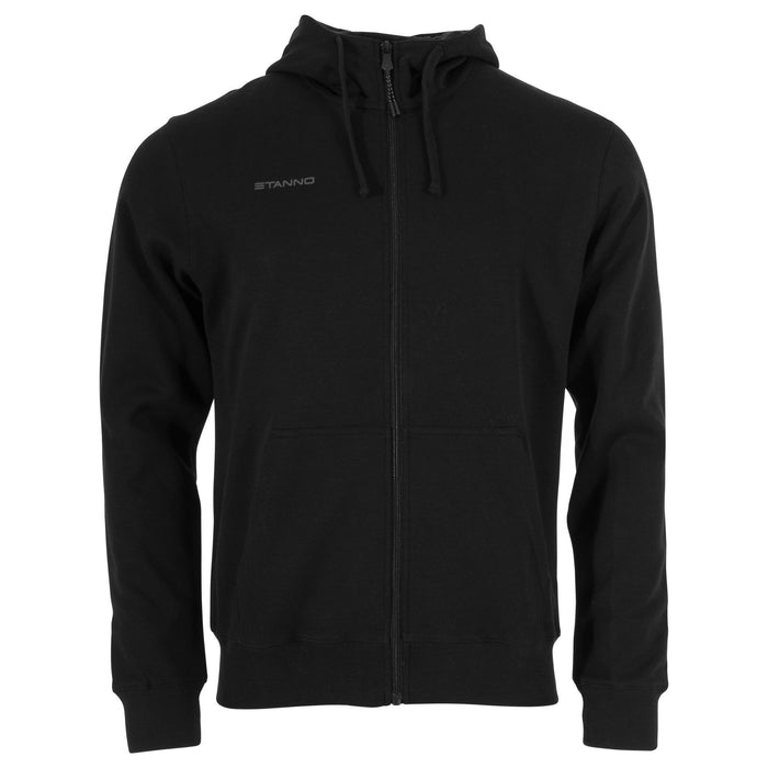 Stanno Base Hooded Full Zip Sweat Top (Junior) - Black