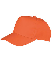 Resultheadwear Boston 5-panel Polycotton Printer's Cap - Orange
