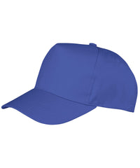 Resultheadwear Boston 5-panel Polycotton Printer's Cap - Royal