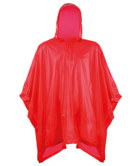 Splashmacs Kids Plastic Poncho - Red