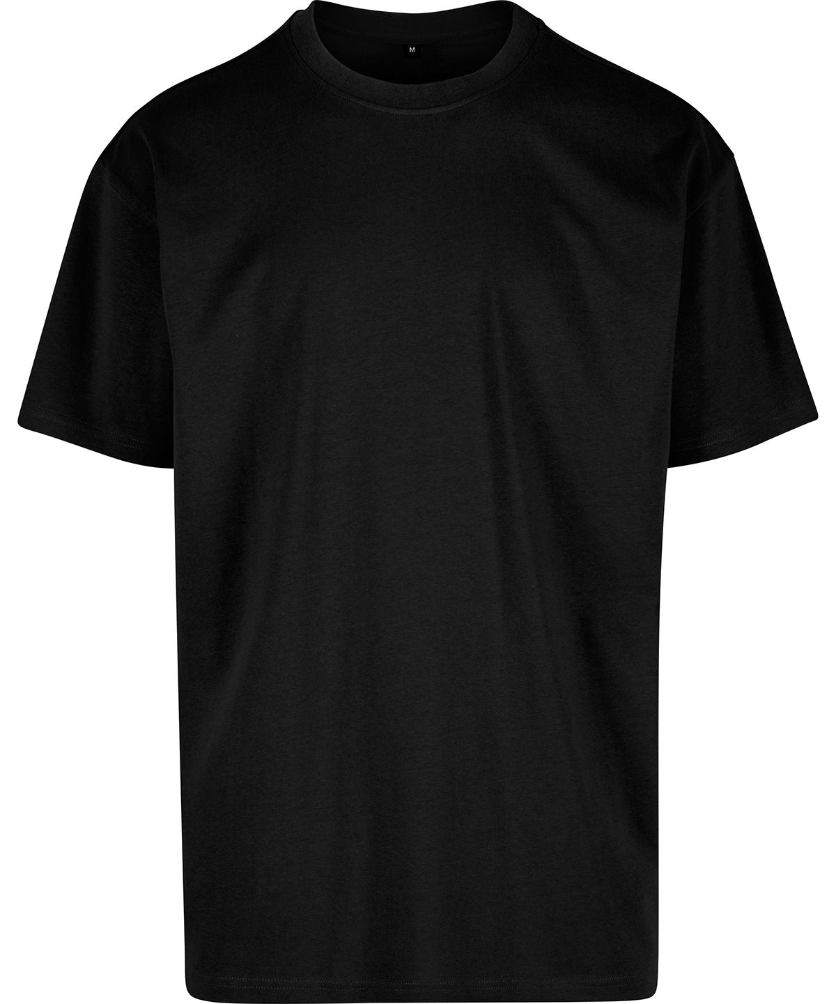 Build Your Brand Cotton Loose Tee - Black