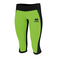 Errea Leggings Marlene - Black Green Fluo
