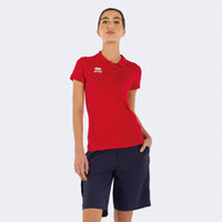 Errea Polo Evo Ladies Short Sleeve - Red