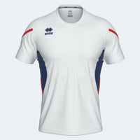 Errea Shirt Curtis Short Sleeve - White Navy Red