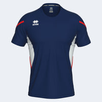 Errea Shirt Curtis Short Sleeve - Navy White Red