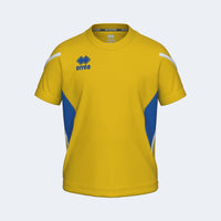 Errea Shirt Curtis Short Sleeve (Junior) - Yellow Blue White