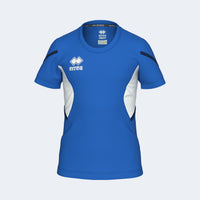 Errea Shirt Corinne Short Sleeve (Junior) - Blue White Navy