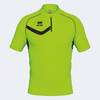 Errea Shirt Roger Short Sleeve - Green Fluo Black
