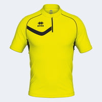Errea Shirt Roger Short Sleeve (Junior) - Yellow Fluo Black
