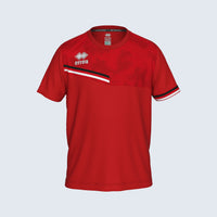 Errea Evan Shirt Short Sleeve (Junior) - Red Black White