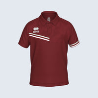 Errea Emir Polo Short Sleeve (Junior) - Maroon Gray White