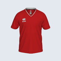 Errea Shirt Leonard Short Sleeve (Junior) - Red White