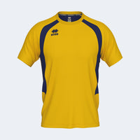 Errea Adrien Shirt Short Sleeve (Junior) - Yellow Navy