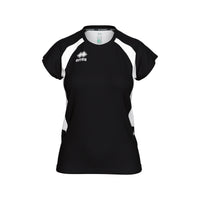 Errea Shirt Anika Short Sleeve (Junior) - Black White