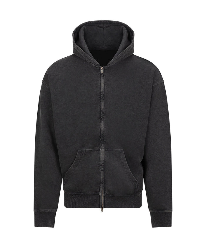 AWDis Vintage Washed Zoodie - Washed Black