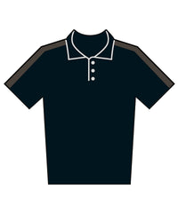 Finden & Hales Adults Team Polo Shirt - Black/Gunmetal