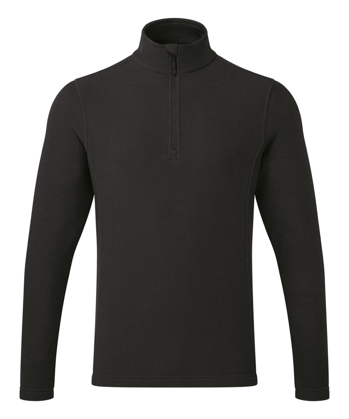 Premier Unisex ‘Recyclight’ 1/4 Zip Microfleece - Black