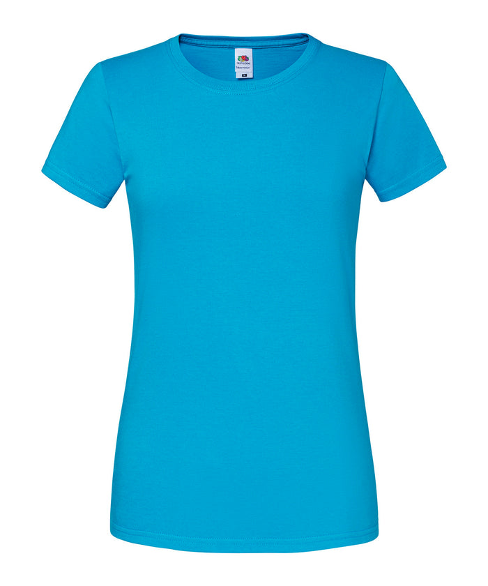 Fruit of the Loom Women's Iconic 195 Ringspun Premium T-shirt - Azure Blue