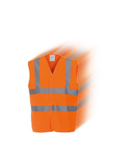 Hi-Vis Vest Pack in Orange - 25 Yoko 2-Band Waistcoats