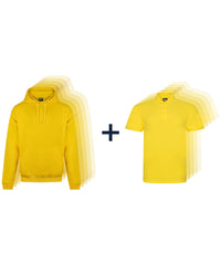 ProRTX Staff Pack in Yellow - 5 Pro Hoodies and 5 Pro Polos