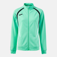 Joma Championship Full Zip Sweatshirt (Junior) - Light Green Black