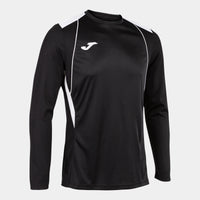 Joma Championship VII Long Sleeve T-shirt (Adult) - Black White