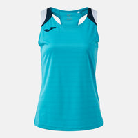 Joma Terra Tank Top (Junior) - Fluorescent Turquoise Dark Navy