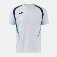 Joma T-championship Short Sleeve T-shirt (Adult) - Sky Blue White