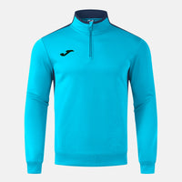 Joma Winner IV Sweatshirt (Adult) - Fluorescent Turquoise Dark Navy