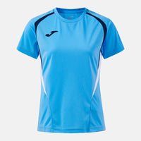 Joma Championship Short Sleeve T-shirt (Junior) - Dark Navy Sky Blue