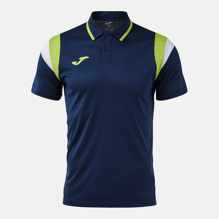Joma Terra Short Sleeve Polo - Dark Navy Lime