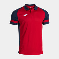 Joma Phoenix III Short Sleeve Polo (Junior) - Navy Blue Red
