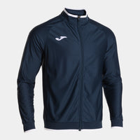 Joma Victory II Full Zip Sweatshirt (Adult) - Dark Navy White