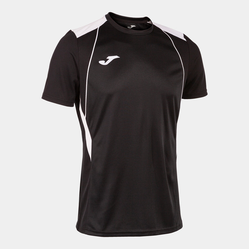 Joma Championship VII Short Sleeve T-shirt (Adult) - Black White