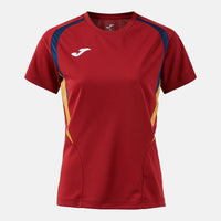 Joma Championship Short Sleeve T-shirt (Junior) - Dark Navy Dark Red
