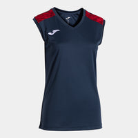 Joma Championship VIII Sleeveless Shirt (Adult) - Dark Navy Red