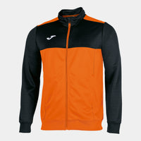Joma Winner Full Zip Sweatshirt (Junior) - Orange Black