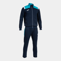 Joma Toledo Tracksuit (Junior) - Fluorescent Turquoise Navy Blue