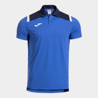 Joma Toledo Short Sleeve Polo (Adult) - Royal Blue Navy Blue