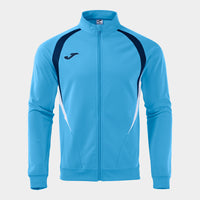 Joma Championship Full Zip Sweatshirt (Adult) - Dark Navy Sky Blue