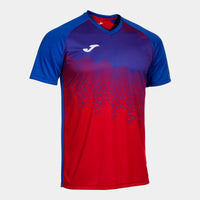 Joma Tiger VI Short Sleeve T-shirt (Adult) - Royal Blue Red