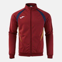 Joma Championship Full Zip Sweatshirt (Junior) - Dark Navy Dark Red