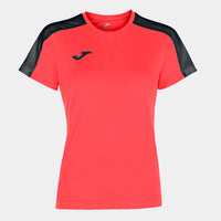 Joma Academy T-shirt (Junior) - Fluorescent Coral Black