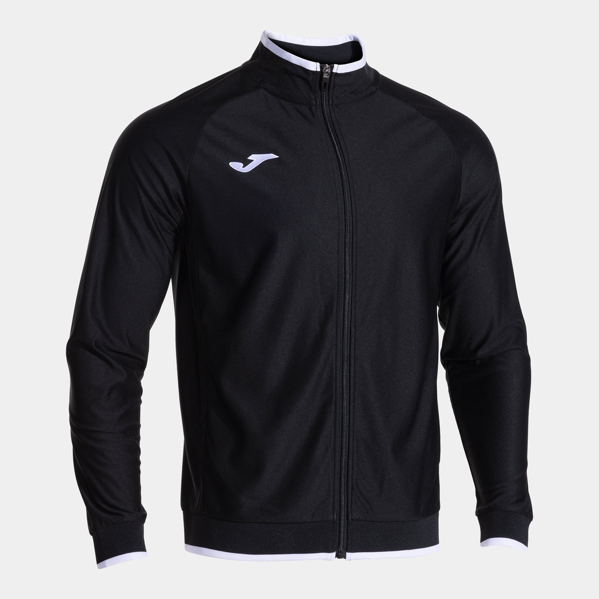 Joma Victory II Full Zip Sweatshirt (Adult) - Black White
