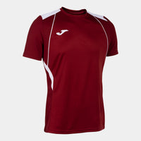 Joma Championship VII Short Sleeve T-shirt (Adult) - Burgundy White